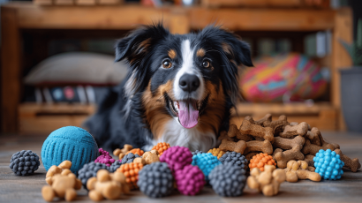 Spielzeug und Kausnacks